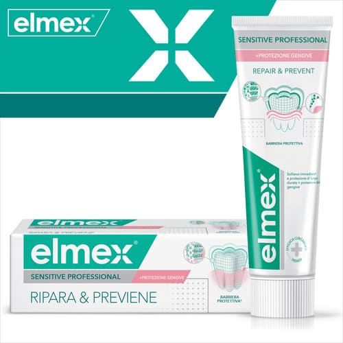 Dentifricio elmex® Sensitive Professional Ripara & Previeni  